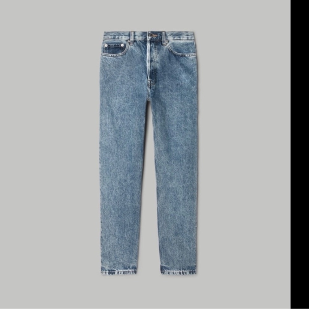 NWT: everlane “the rigid slouch jean” relaxed straight jean- acid wash - Picture 6 of 6